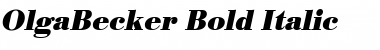 OlgaBecker Bold Italic Font