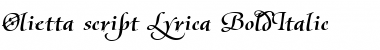 Olietta script Lyrica Font
