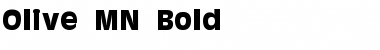 Olive MN Bold Bold Font