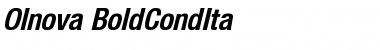 Download Olnova-BoldCondIta Font