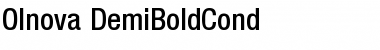 Olnova-DemiBoldCond Regular Font