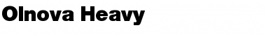 Olnova-Heavy Regular Font