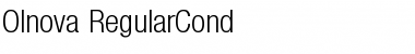 Olnova-RegularCond Regular Font