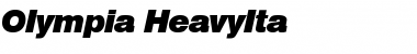 Olympia-HeavyIta Regular Font