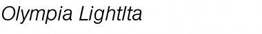 Download Olympia-LightIta Font