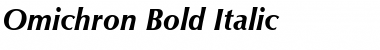 Omichron Bold Italic Font