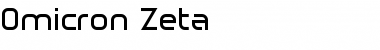 Omicron Zeta Font