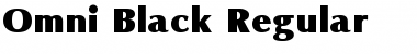 Omni Black Font