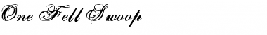 One Fell Swoop Regular Font