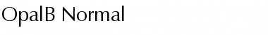OpalB Normal Font