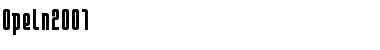 Download Opeln2001 Font Download Opeln2001 Font