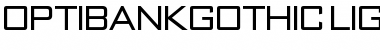 OPTIBankGothic Font