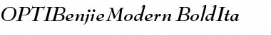 OPTIBenjieModern Font