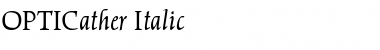 OPTICather Regular Font