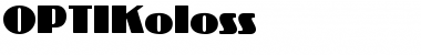 Download OPTIKoloss Font