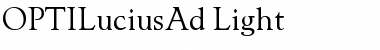 Download OPTILuciusAd Font