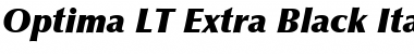 Optima LT ExtraBlack Font