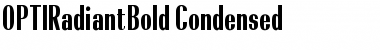 OPTIRadiantBold-Condensed Regular Font