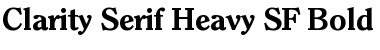 Clarity Serif Heavy SF Bold