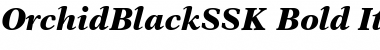 OrchidBlackSSK Bold Italic Font