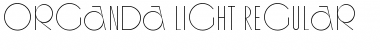 Organda Light Regular Font