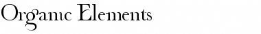 Download Organic Elements Font