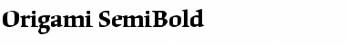 Origami-SemiBold Font
