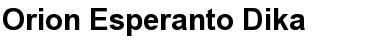 Download Orion Esperanto Font