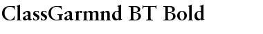 ClassGarmnd BT Bold Font