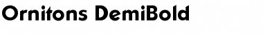 Ornitons-DemiBold Regular Font