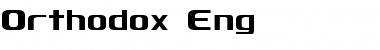 Orthodox Eng Regular Font