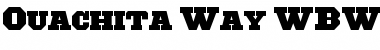 Download Ouachita Way Wbw Font