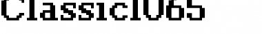 classic 10_65 Regular Font