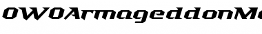 OWOArmageddonMedium Regular Font