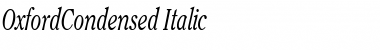 OxfordCondensed Italic