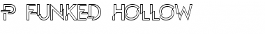 P Funked Hollow Font