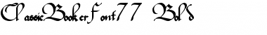 ClassicBookerFont77 Bold