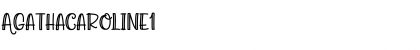 Download AgathaCaroline1 Font