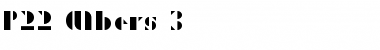 P22 Albers 3 Font