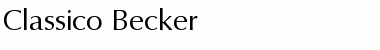 Download Classico Becker Font