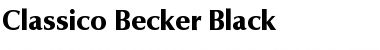 Classico Becker Black Font