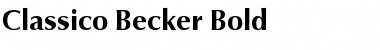 Classico Becker Font