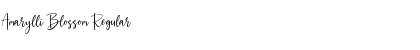 Amarylli Blossom Font Amarylli Blossom Font
