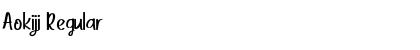 Download Aokiji Font Download Aokiji Font