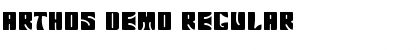 Arthos demo Regular Font