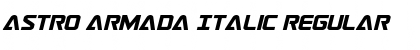 Astro Armada Italic Regular Font