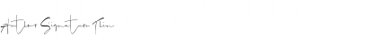 Author Signature Font