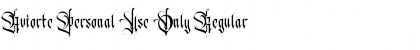 Download Aviorte Personal Use Only Font Download Aviorte Personal Use Only Font
