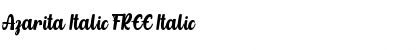 Azarita Italic FREE Font