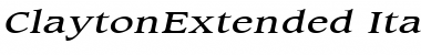 ClaytonExtended Italic